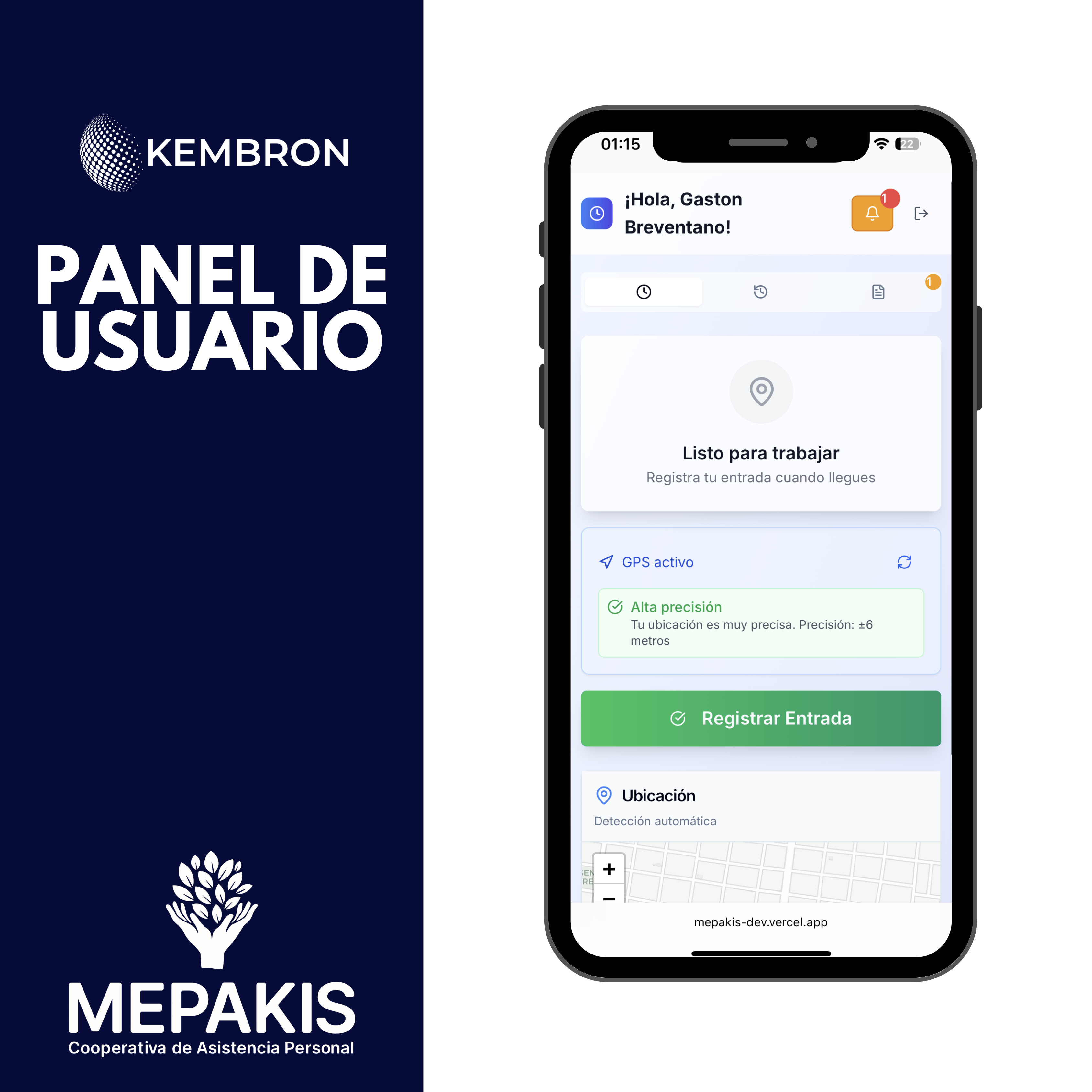 Ejemplo de aplicación web para PyME desarrollada por Kembron